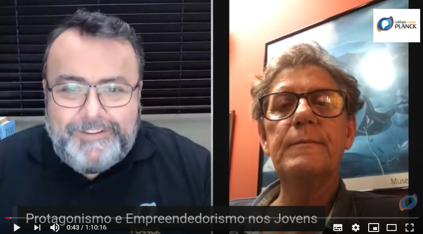 Com o tema “Protagonismo e Empreendedorismo nos Jovens”, o Colégio Planck realizou uma live com ex-aluno do ITA, Emanuel Fernandes.