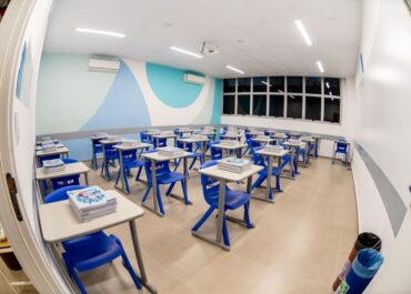 Sala de aula do Colégio Planck.